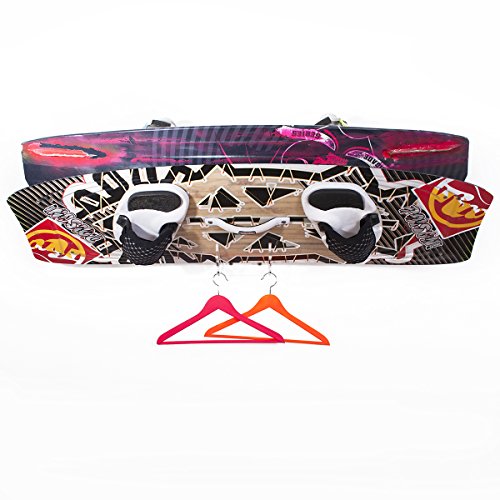 Wandkings BOARDPOD TWIN, 2-fach Wandhalter für 2 Wakeboards, Kiteboards, Snowboards, Longboards, Skateboards, Wakeskates, Skimboards, Board Rack Wandhalterung - 6