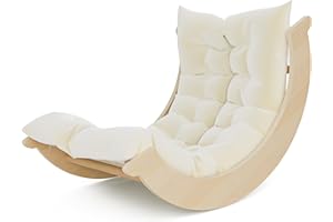 Lischwert Columpio Interior, triángulo de Escalada Montessori, Columpio Interior de Madera, Columpio Estable para bebés para Entrenamiento de Equilibrio (Color Madera)