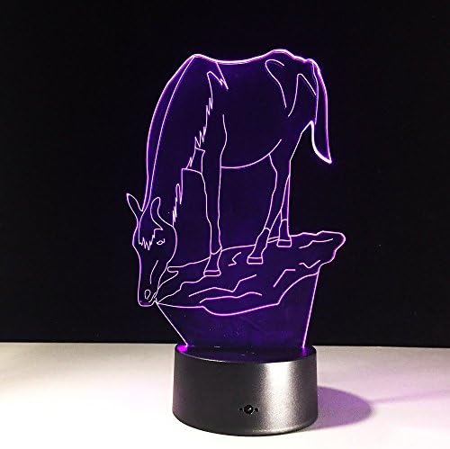 NOCHX 3D Night light Remote control Table lamp, 7 Color Changing Optical Illusion Lights with Acrylic Flat &amp; ABS Base &amp; USB Cable for Holiday Gifts, Kids Toys Decoration Christmas Valentines Gift