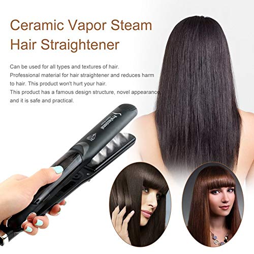 Ceramic Vapor Steam Hair Straightener Hair Salon Steam Styler Styling Tool EU Plug-Black reviews Ceramic Vapor Steam Hair Straightener Hair Salon Steam Styler Styling Tool EU Plug-Black