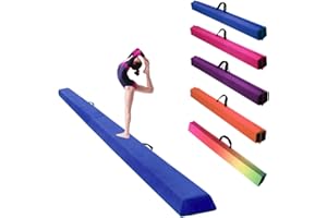 Alondy 275 cm Schwebebalken für zuhause Gymnastik Faltender Balance Balken Fitness Ausrüstung Geburtstagsgeschenk für Kinder Training Turnen Übung