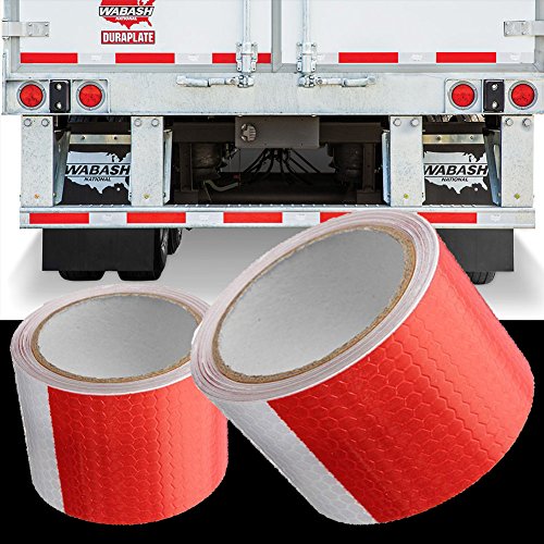 Boonor Reflektorband 2 Stück 5cm×3m Klebeband Warnklebeband Reflektorband Sicherheit Markierung Band Silber weiss - 7