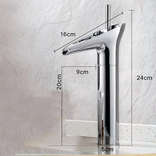 GQSS Hotel Restaurant Faucet, Waterfall Single Hole Pure Copper Faucet, Waterfall European Style Basin Hot And Cold Faucet ( Color : Retro 02 )