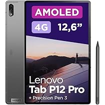 Lenovo Tab P12 Pro AMOLED Tablet Qualcomm Snapdragon 870, 8GB RAM