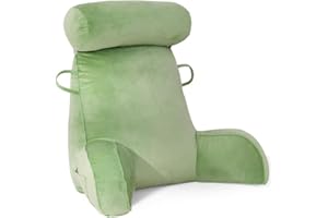 Mingfuxin Poduszki do czytania na sofę łóżka, poduszka na oparcie łóżka, poduszka podtrzymująca plecy karku, poduszka do czytania na plecach dla dorosłych, z odpinaną rolką na kark, nadająca się do