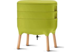 Urbalive Indoor Worm Farm - Organic Compost Vermicomposter, Chic European Design (Green)