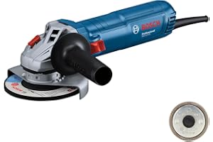 Professional nätdriven vinkelslip GWS 12-125 (skivdiameter: 125 mm, effekt 1200 W, Restart Protection, inkl. SDS-mutter
