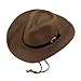 Produktbild Fletion Sonnenschutz Sommer Strohhut Unisex Bowler-Hut Cowboy-Hut Große Krempe Sommerhut Strand Kappe Sandstrand Sonnenhüte