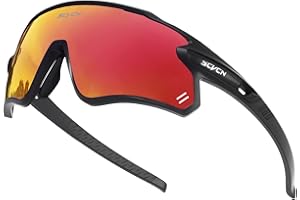 SCVCN Polarizadas Gafas de Ciclismo con 3 Lentes Intercambiables Hombres Mujeres Bicicletas