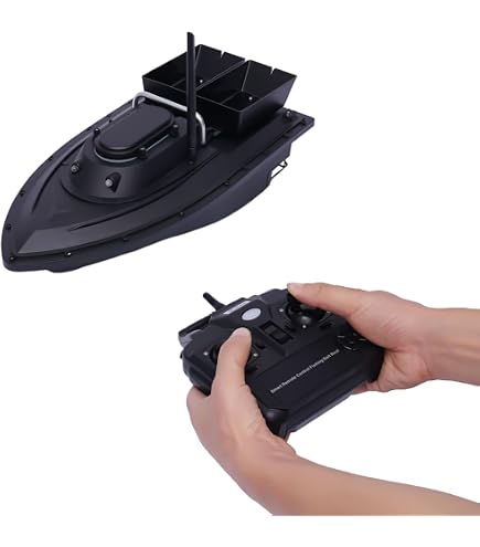 Barca Portesche GPS Con Telecomando 500m | Pesca Con Barca Radiocomandata, Batteria 5200mAh, Ritorno Automatico - 3