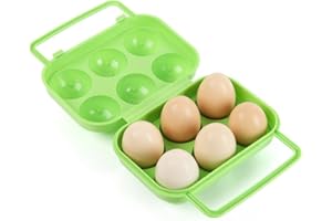 Porta Uova da Frigo, FantasyDay Grande Capacità Portauova Frigorifero Contenitore Uova con Coperchio, Cestini Porta per Uova Scatola Portaoggetti - Egg Holders per Cucine Picnic Esterno Campeggio