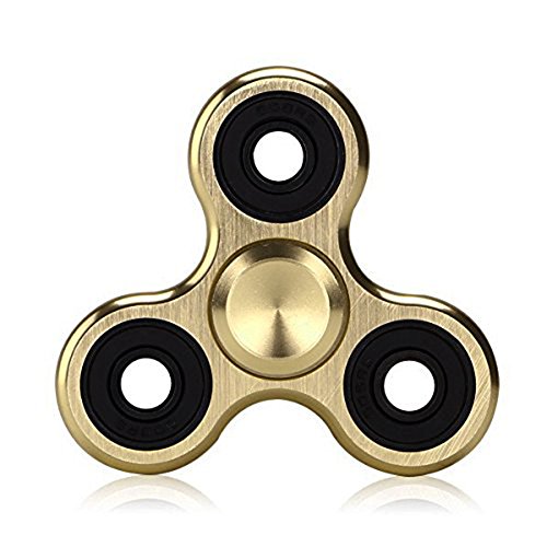 Ibelive Fidget Spinner, Spinner Fidget Tri-Spinner Fidget Toy Hybrid Bearing EDC Focus Toy Finger Top for Killing Time Spins 2-5 Min (Gold Aluminum Alloy) Ibelive Fidget Spinner, Spinner Fidget Tri-Spinner Fidget Toy Hybrid Bearing EDC Focus Toy Finger Top for Killing Time Spins 2-5 Min (Gold Aluminum Alloy)