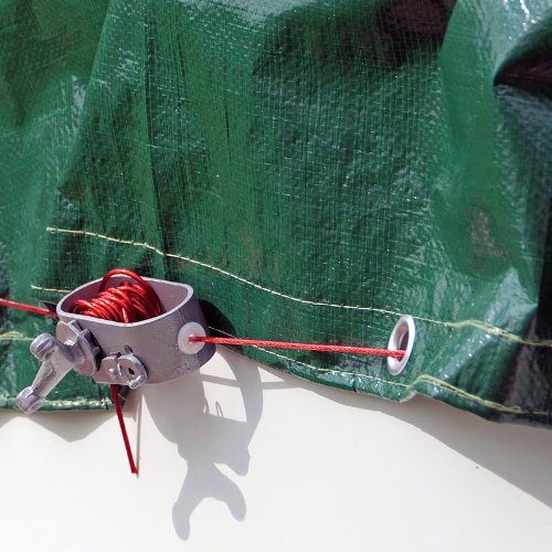 Abdeckplane Pool rund 350-360 cm Winterabdeckplane – 180g/m² – Poolplane - 2