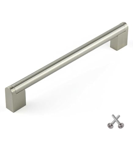 6 Maniglie Per Mobili A Barra T - Acciaio Inox Nero, Lunghezza 350 Mm, Fori 224 Mm, Per Cassetti E Armadi - Foto 9