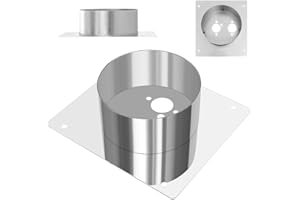 JOAASU Diesel Heater Mounting Plate, 60mm High Diesel Heater Mounting Plate Bracket, Parking Heater Mounting Plate, Stainless Steel Turret Planar Floor Mounting Bracket for Parking Auxiliary Heating