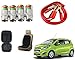 Auto Pearl Premium Quality Car Accessories Combo of Car Tyre Air Alert Valve Cap Set of 4 Pcs. & Car Velvet Bead Seat Cushion Grey 1pcs. & Car Heavy Duty Jumper Booster Cables Anti Tangle Copper. For Chevrolet Beat Type-2 RS.1347.00