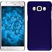 Produktbild PhoneNatic Case für Samsung Galaxy J5 (2016) J510 Hülle blau gummiert Hard-case + 2 Schutzfolien