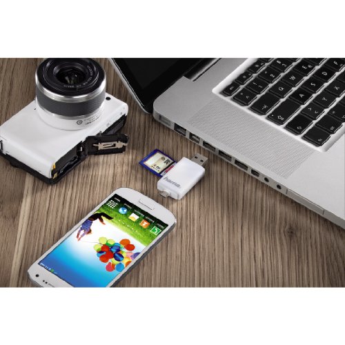 Hama Kartenleser für Smartphone/Tablet (microSD/microSDHC/microSDXC, SD/SDHC/SDXC, USB 2.0), weiß - 6