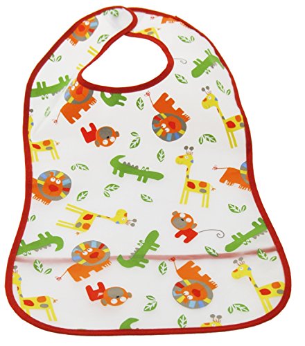 Bieco 38331080 Lätzchen Einfassung, circa 30 x 47 cm, rot