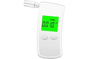 BACZGIF 2025 Etilometro Portatile Certificato, Alcol Test con Display Digitale LCD, Etilometro Portatile per Uso Domestico, Etilometro Professionale con 10 Alkoholmessgerät (1)