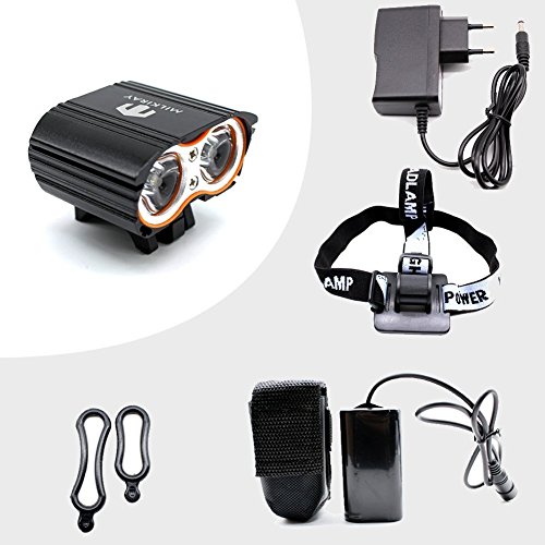 Super LED Nachladbare Wasserdichte Fahrradlicht Fahrradlampe Fahrradbeleuchtung Fahrrad Scheinwerfer Vorne Lampe Berg Straße Kamping Reise mit Batterie & Ladegerät - 2