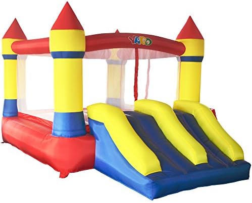 YARD Inflatable Bounce House with Dual Slide Inflatable Jumper Bouncy Castle Air Pump