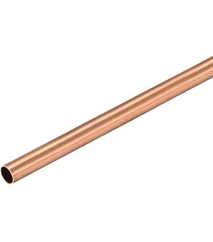 Brass Round Tube 6mm OD 0.5mm Wall Thickness 30mm Length Seamless Pipe