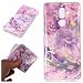 Produktbild Funluna Nokia 7 Plus Hülle, Ultra Dünn Silikon Transparent mit Marmor Muster Motiv Handyhülle TPU Bumper Case Backcover für Nokia 7 Plus, Lila