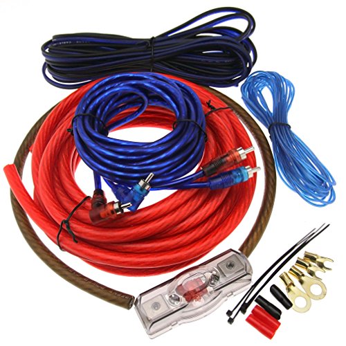 Preisvergleich Produktbild Endstufen Anschluss Set Kabelsatz Auto Verstärker Audio Kabelset 2000W 100A 4GAU