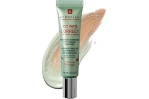 Erborian - Crème Teintée Anti-Rougeur CC Red Correct - Soin du Visage Perfecteur Automatique de Teint avec Correction Colorielle - Teint Unifié - SPF 25 - Cosmétique Coréen - 45ml