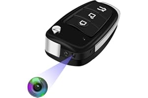 HopeGem Petites Cachée Caméra Espion - Portable Caméra HD 1080P Détection Mouvement Vision Nocturne Infrarouge Clé Voiture Spy Cam (Car Key)