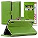 Produktbild Cadorabo Hülle für Huawei P7 - Hülle in Gras GRÜN – Handyhülle im Luxury Design mit Kartenfach und Standfunktion - Case Cover Schutzhülle Etui Tasche Book