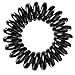 Produktbild RotSale® 4x Haargummi (Spirale) Elastisch Telefonkabel Kunststoff Haarschmuck Mini Kunststoff-Spirale Schwarz 4er Set