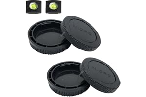 ULBTER Copriobiettivo posteriore per Panasonic Lumix G9 G8 G7 G95 G85 GH5 GH5S GH4 GH3 GX85 GX9 GX8 GF9 GF10, Olympus E-M10 Mark III II E-M1 E-M5 Altri Micro Quattro Terzi Accessori per Fotocamera e Lenti