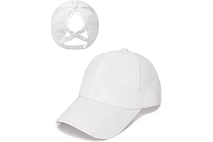 JUKOTA Pferdeschwanz Baseballkappe Damen Sommer Einstellbare Schnell trocknende Masche Atmungsaktiv Baseballmütze Unisex Criss Cross Hüte Sport Mütze