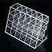 LUCKYFINE 24 Quadrates Acrylic Clear Cosmetic Container Makeup Storage Organizer