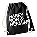 Produktbild Harry Ron Hermine Gymsack Black Certified Freak