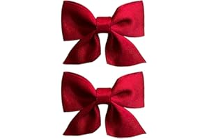 ‎SENLINLU Haarklammern 2 Stück Schleifen-Haarspangen, Haarspange Haarschleifen Mädchen, Pferdeschwanzhalter, Metallklammern, Haarschleife für Damen Mädchen, Kleinkinder, Kinder