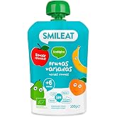 Smileat - Pouch of Organic Fruits - No Salt or Added Sugar, Gluten Free - Practical Snack for Small - Flavor of Assorted Frui
