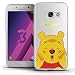 Produktbild VCOMP Silikonhülle TPU transparent Ultrafein Muster Zeichentrick- jolie Thema Weihnachten für Samsung-Galaxy a3 (2017) 4.7" A320F - Winnie Puuh