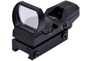 Hauska Tattico Multi DOT Regolabile Luminosità Punto Rosso & Verde Sight Scope Vista Scopo Illuminato 4 Reticles Reflex Sight Tattico Mirino Accessori Ottica Riflesso Lente