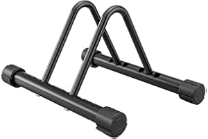 GREENFIELDS Adjustable Bike Rack Stand for Road, Mountain & Electric Bikes | Steel Tire Holder with Width & Height Settings | Indoor Outdoor Floor Parking Storage | Fits 3cm to 12cm Tires