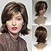 Price comparison product image IMJONO Wig,party summer Mother's Day Easter April Fool's Day 2019 Best Gift for Mom Fashion Synthetic Short Brown Mixed Color Curly Hair Wig Natural Hair Wigs