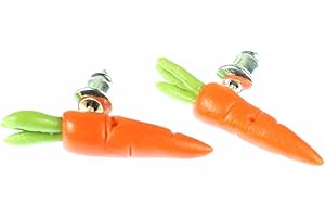 Miniblings carotte carotte de betterave légumes carotte 25mm 3D - Boucles d'oreille bijoux de mode main je branche Boucles d'oreille