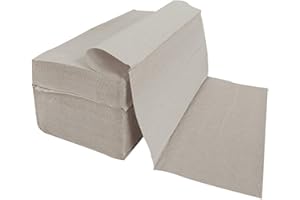 MEDI-INN+ 5000 sztuk ręczników papierowych naturalnych, 25 x 23 cm, z recyklingu