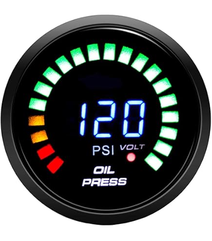 Jauge Turbo Boost 2 Pouces - Affichage Numérique LED - Pour Moteur Suralimenté