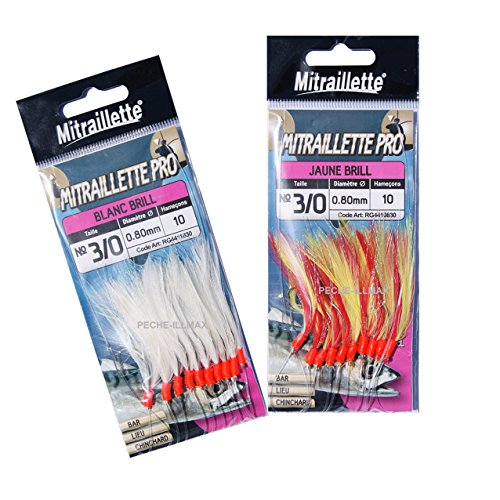 leurre mitraillette pro 10 hamecons ragot