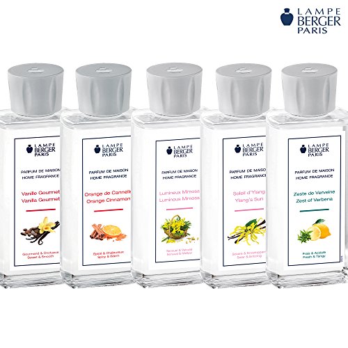 Lampe Berger Paris Düfte großes Duftset "Flower & Fruit" 5x 180ml Duft für die Lampe Berger Duftlampe