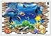 Produktbild 3D Wandsticker Fische Delfin Aquarium Wandbilder Wandtattoos selbstklebend