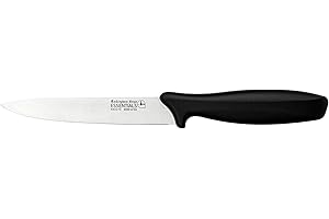Rockingham Forge Couteau utilitaire 12,5 cm - Couteaux de cuisine légers et tranchants en acier inoxydable avec manche noir